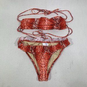 Thayer Bikini Swim Wear Coral Snake Print